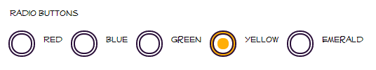 A customized radio button control